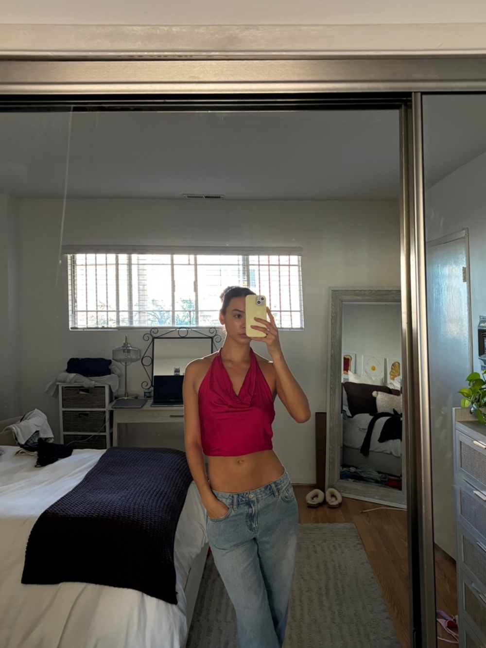 Zara Bright Fuchsia Halter Top